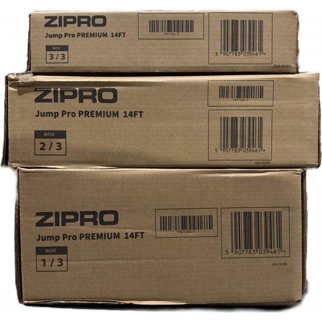 Батут Zipro Jump Pro Premium с внутренней сеткой 14FT (435 см)