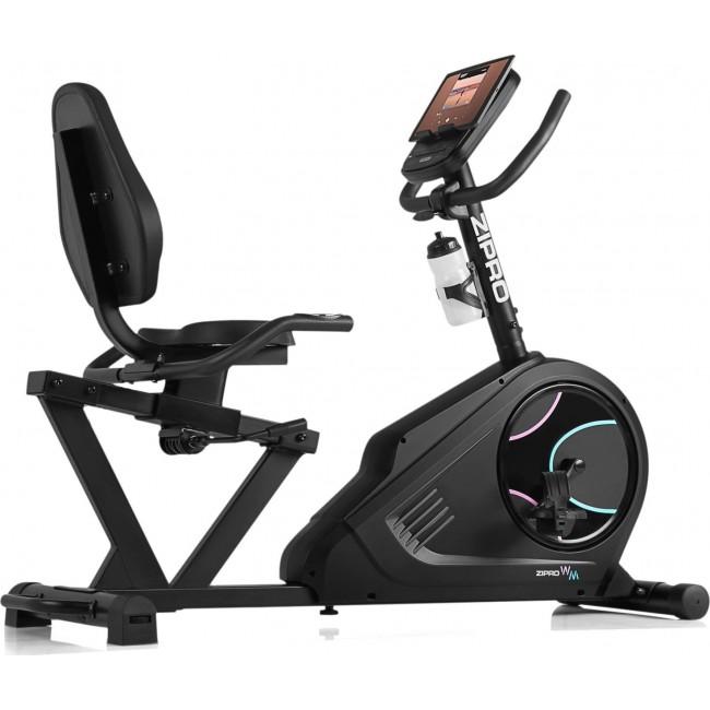 Электромагнитный горизонтальный велотренажер Zipro Glow WM iConsole+