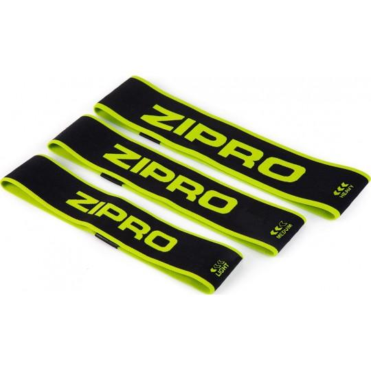 Набор фитнес резинок Zipro Mini Band, черный, 3 шт.