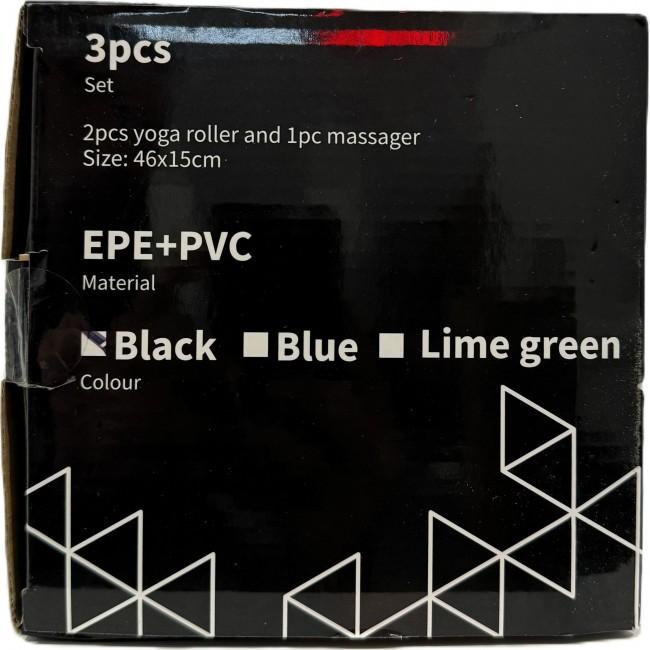 Массажный набор роллеров Zipro Black 3 в 1