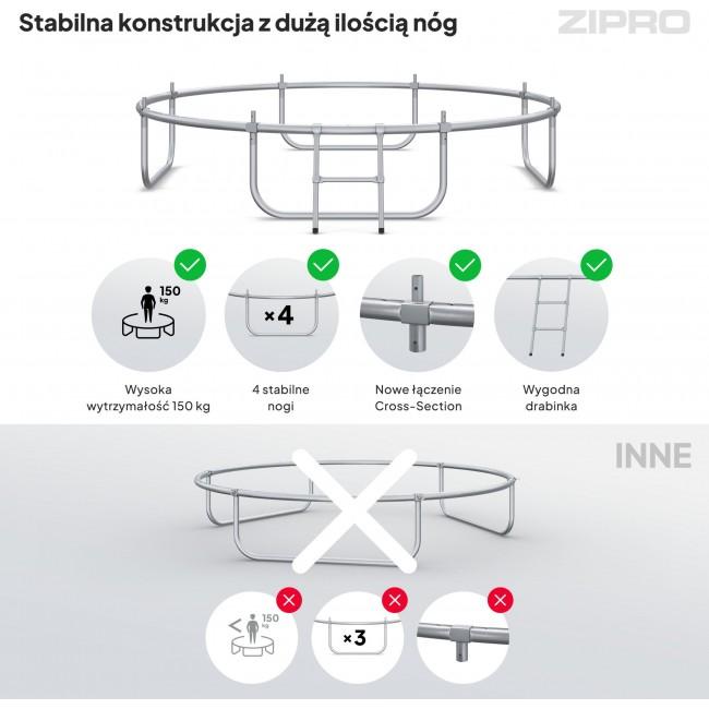Батут Zipro Jump Pro OUT с внешней сеткой 8FT (252 см)